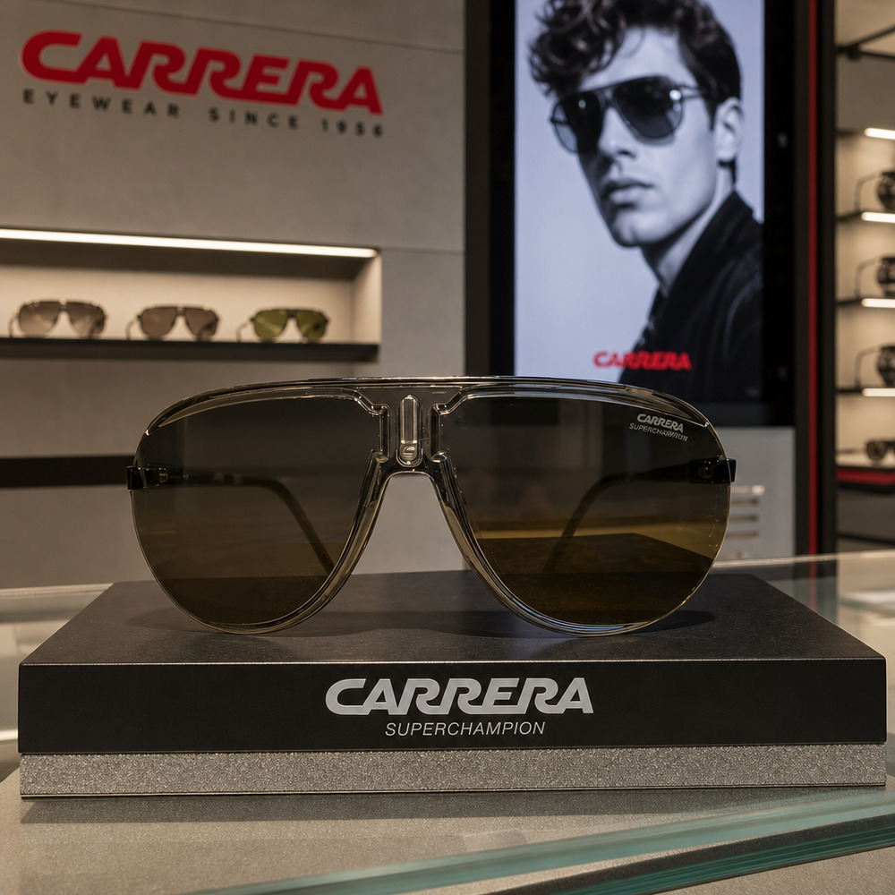 🔥 Rare Carrera SUPERCHAMPION Sunglasses–Special Edition Ruthenium Silver Mirror